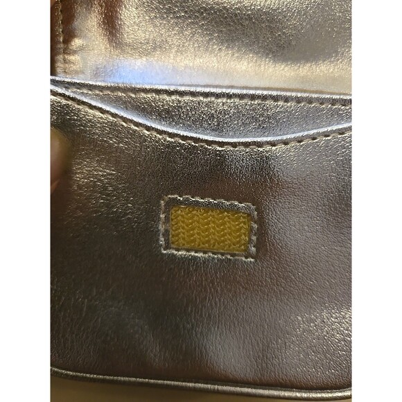 Silver Fold Down Coin Purse Card/ License Wallet Hook & Loop Closure 3" × 2.5" - Picture 6 of 6